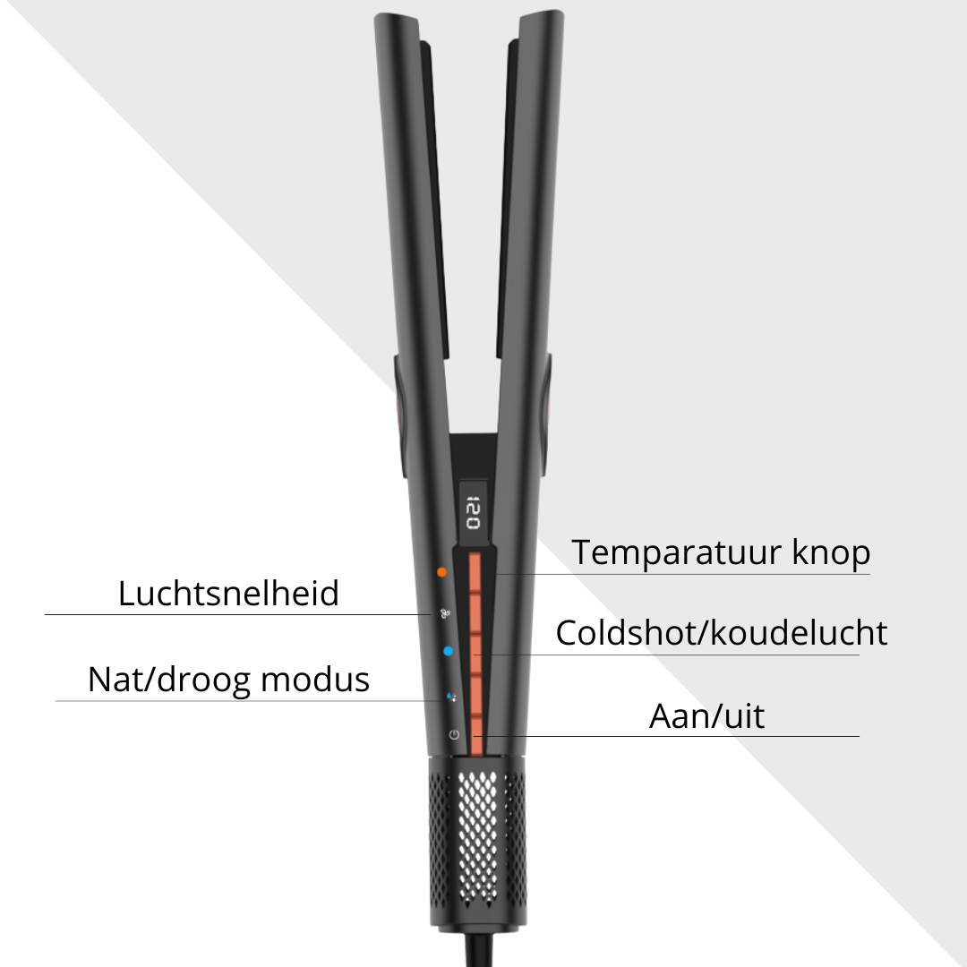 Leto Hairstrait stijltang - 2 unieke functies